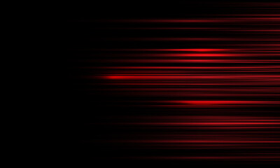Poster - Abstract red fast high speed light movement technology futuristic creative design vector background