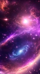 Wall Mural - abstract galaxy background 4k