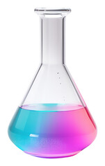 Sticker - PNG Science beaker glass bottle white background.