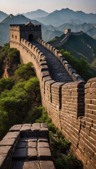 Wall Mural - Iconic Great Wall, Chinese marvel, historic site