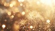 © Bijac - dazzling white and gold fireworks display celebratory new years eve background