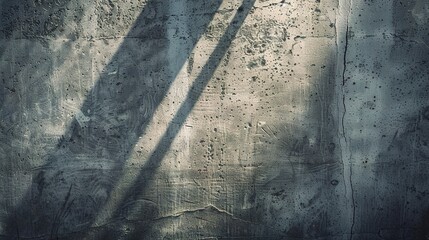 Poster - Concrete wall with vintage texture and spectacular play of shadows: an abstract background for design projects