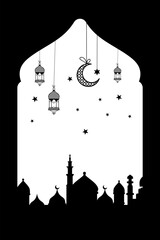 Wall Mural - Mosque illustration.