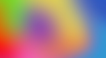 Poster - Holographic gradient blur background. Pastel fluid neon hologram shimmer color rainbow texture