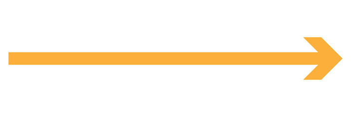 Wall Mural - Straight long thin right vector arrow icon. Orange Long arrow vector, icon. orange horizontal arrow. Vector illustration. Eps file 32.