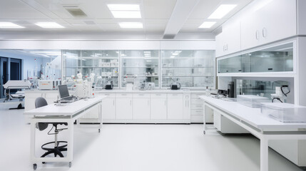 Poster - Modern Scientific Lab With Advanced Equipment