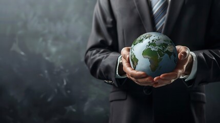 Aufkleber - Business person master global marketing and finance with insights Navigate the complexities of global markets enhancing strategies and marketing reach Success in global finance and mar : Generative AI