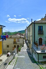 Wall Mural - The village of Monfalcone Val Fortore, Italy.