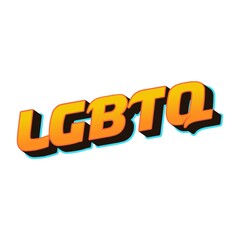 Sticker - 3D LGBTQ text poster art