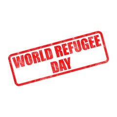 Poster - 3D World refugee day poster