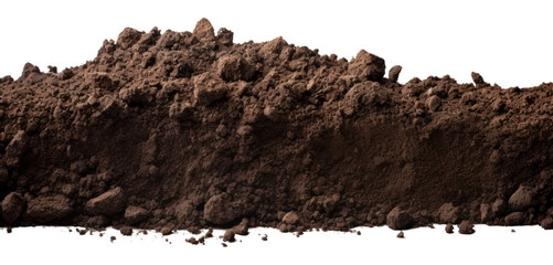 Poster - PNG A section of Soil soil white background chocolate.