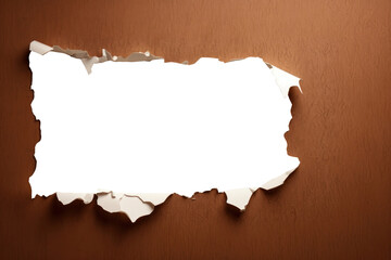 Sticker - PNG  Ripped paper backgrounds brown torn.