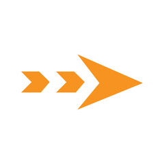 Wall Mural - diagonal dash up right orange arrow icon. orange right sharp arrow icon. Isolated on white background. Vector illustration. Eps file 137.
