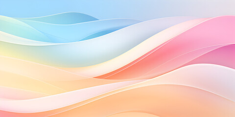 Abstract summer background with pastel soft waves