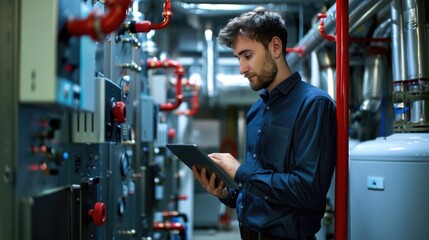 Poster - A person holding a tablet computer, possibly using it for work or entertainment
