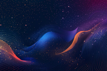 Poster - A colorful, swirling galaxy of stars and galaxies