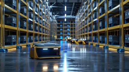 Poster - Advanced AI systems monitoring and predicting inventory needs.