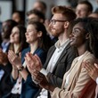 © Paul - Diverse Team Celebrating Success at Business Conference Generative AI