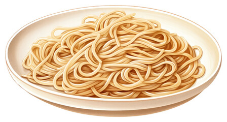 Poster - PNG Soba japanese food spaghetti noodle pasta.