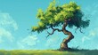 © TheWaterMeloonProjec - A whimsical depiction of a tree in a cartoon style