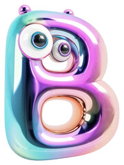 Poster - PNG Letter B number symbol text.