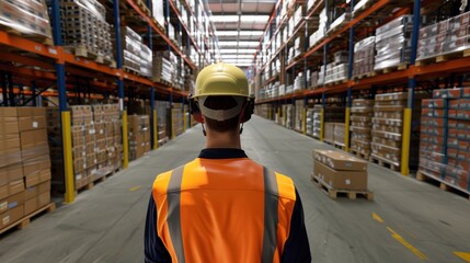 Poster - Virtual reality simulations of warehouse operations for training purposes.