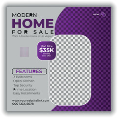 home for sale poster design