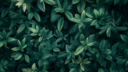 Dark green leaves creating a natural background texture