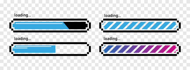 Wall Mural - Loading bar concept. Progress data for upload or download. Techmology concept.