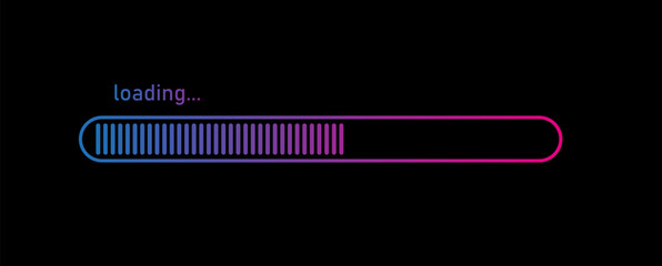 Wall Mural - Loading bar concept. Progress data for upload or download. Techmology concept.