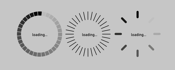 Wall Mural - Loading bar concept. Progress data for upload or download. Techmology concept.