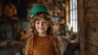© AS Photo Family - Cheerful Girl Celebrating St. Patrick's Day With a Green Hat and Freckles