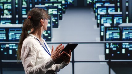 Poster - adept supervisor in high tech location equipped to handle modern computing requirements, doing regul