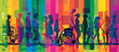 © RJ.RJ. Wave - Illustration of Diverse People Including Men, Women, and Person in Wheelchair - Concept of Diversity and Inclusion