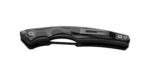 Modern Tactical Folding Knife with Black Matte Finish