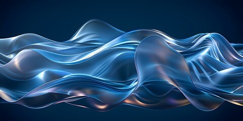 Blue abstract waves background