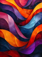 Wall Mural - Colorful abstract painting