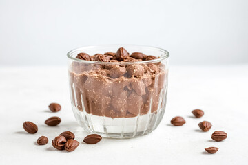 Sticker - Chocolate hazelnut dessert in a glass