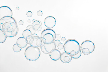 Poster - Abstract Bubbles on White Background