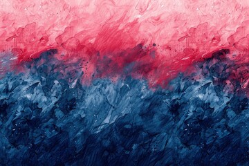 Wall Mural - Blue and red gradient watercolor stroke texture - generative ai
