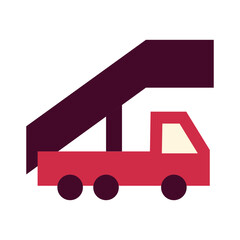 Wall Mural - Stairs Truck icon