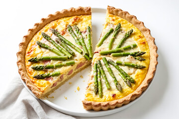 Canvas Print - Asparagus and Ham Quiche