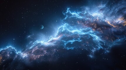a blue galaxy