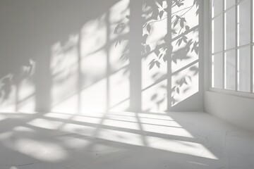 Poster - A room with a window and a white wall