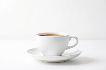 Sticker - A Cup of Coffee on a White Background