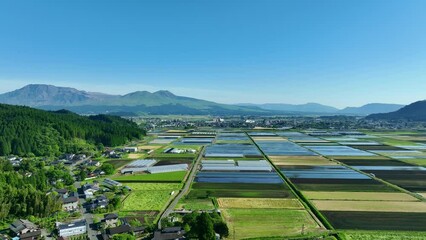 Canvas Print - 田園の風景　空撮