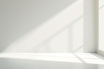 Poster - wall, background, room, design, light, empty, floor, white, interior, blank, space, shadow, abstract, textured, concept,