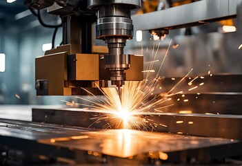 background sparks fire fly machine cut metal laser cutting metal industry welding processing production steel metallurgy plant spark part manufacturing equipment factory technology