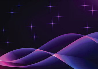 Art wave modern purple dark presentation background