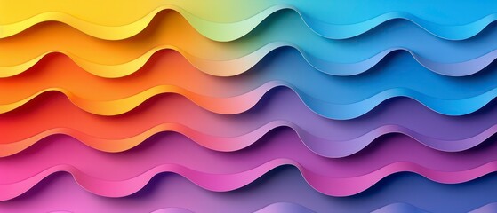 Wall Mural - abstract vector design featuring colorful waves and textures, ideal for artistic illustrations, vibrant wallpapers, and dynamic banner backgrounds